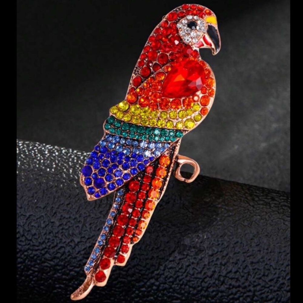 Gorgeous Parrot Brooch